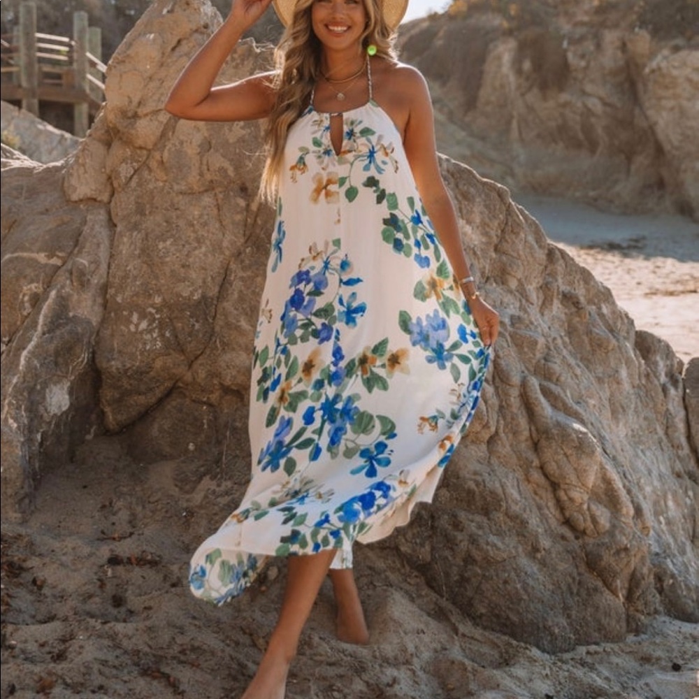 Vici Tropical Halter Dress